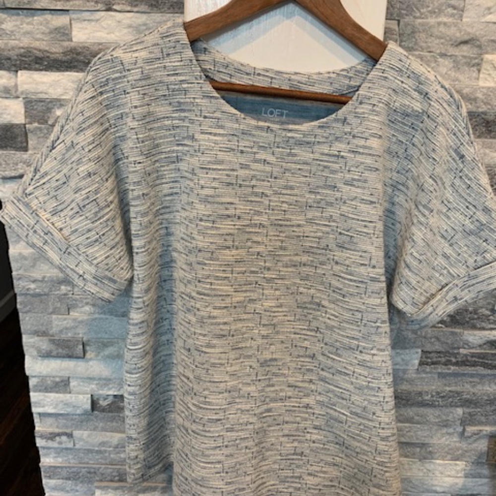 Loft XL Blue with silver top. It is short sleeve but fairly warm.